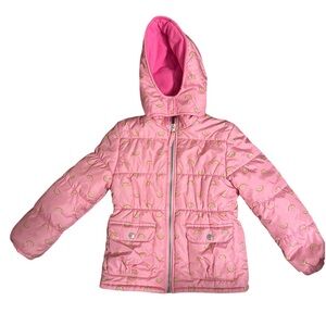 Girl 6X Rainbow puffer jacket